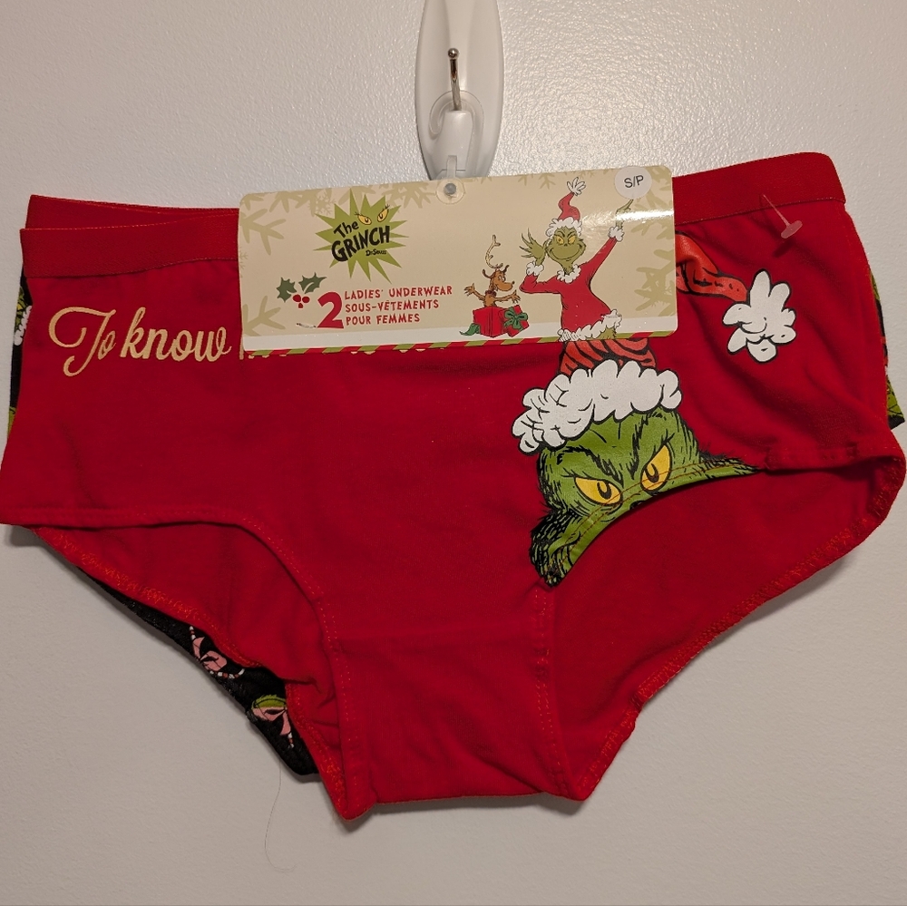 Woman's Underwear The Grinch Brand New with tag Size SP